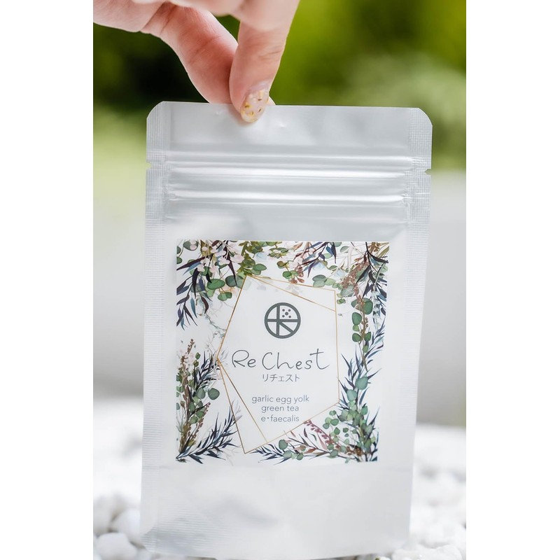 植物性乳酸菌 【リチェスト】 にんにく卵黄 すべて国産原材料 1袋/62粒入り 約2ヵ月分 梅の花由来乳酸菌 １粒40億個以上配合 国内製造