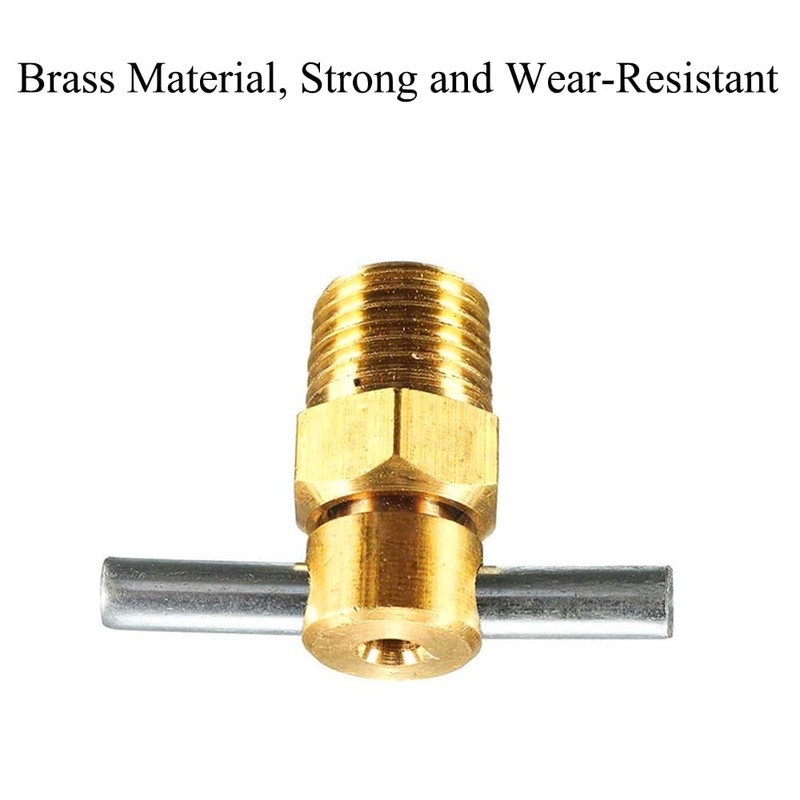 5 Pcs Brass Water Drain Valve, 3/8'' NPT Water Drain