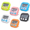 WDKXCN Magnetic Kitchen Timer, Pack of 6 Stopwatch Digital, 6