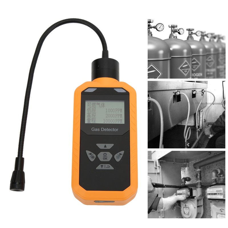 ABH502‑EX LCD Combustible Gas Detector Portable Gas Leakage Alarm for