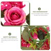LUOZZY Artificial Rose Flower Candle Rings Bohemia Wreath Pillar Candle