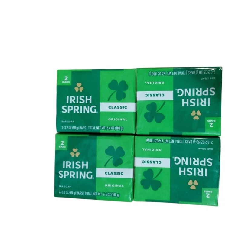 Irish Spring CLASSIC SCENT Original Bar Soap 3.2oz, 4 Pack