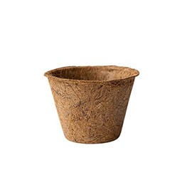 Coconut Fiber Planter Pots - 6 Pack - 6.5 in. Rim by 4.5 in. Tall - Large, Round - Garden Seed Starting Pots - Coco Coir Greenhouse & Nursery