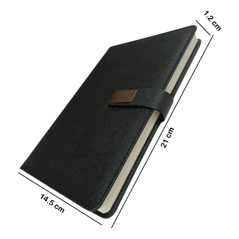 Caja Regalo Cuaderno Agenda De Cuero Con Bolígrafo Y Termo