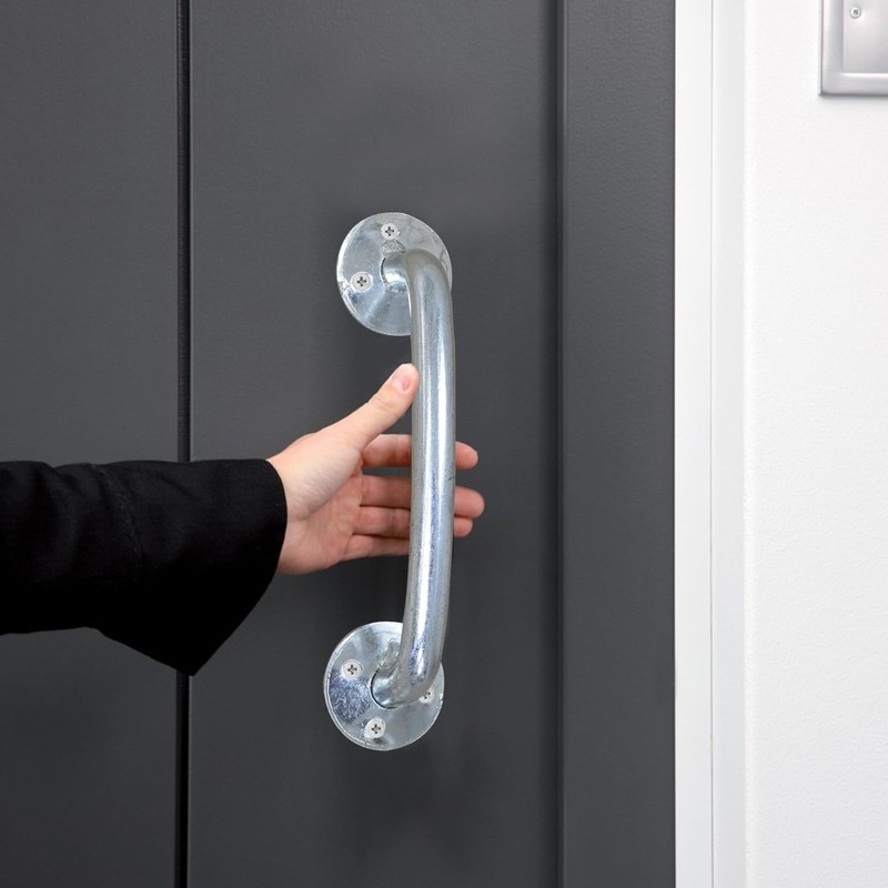 OXTXO Heavy-Duty Galvanized Door Pull Handle, Bold D-Handle Industrial Gate