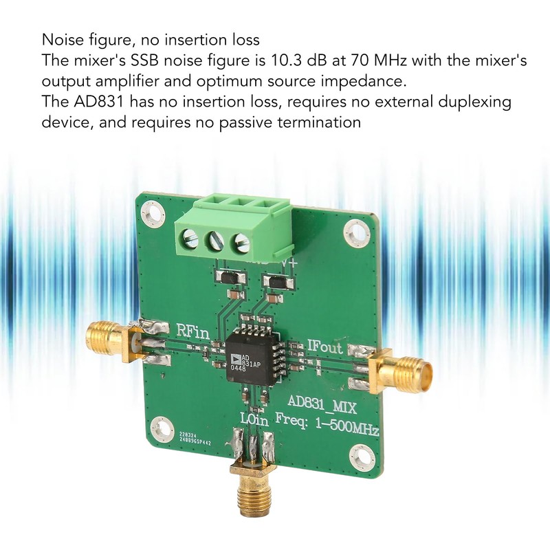 AD831 High Frequency RF Mixer Module 0.1‑500MHz Single Chip Converter,