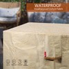 SheeChung Gas Fire Pit Cover Square 600D Heavy Duty Patio