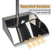 Stainless Steel Dustpan Metal Dustpan with Handle Heavy Duty Dust