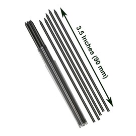 Maydahui 100 Pieces HB Lead Refills 2.0 mm Smooth Mechanical Pencil Refills Break Resistant Bold Thickness Graphite 20 Leads Per Tube for Drawing Project Painting