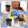 XUXRUS 2.6 Gallon Small Black Bathroom Trash Bags, 60 Count