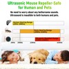 Mini Pest Control Device, 360° Indoor Mouse Repellent Plug in,