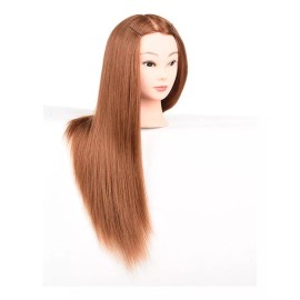 C&Q 70% Cabello Humano Maniquí Cabeza Para Trensado Cabe Maniquí
