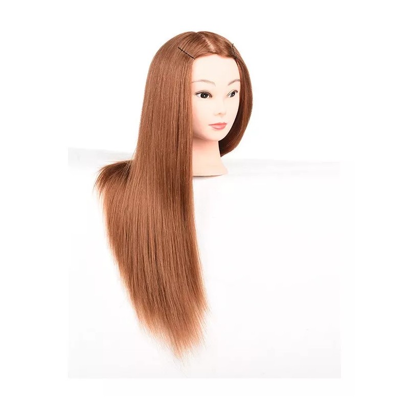 C&Q 70% Cabello Humano Maniquí Cabeza Para Trensado Cabe Maniquí