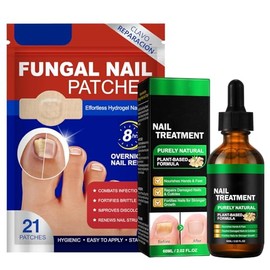 Parches Reparadores de Uñas+Tratamiento de Uñas con Esencia de Jengibre Set