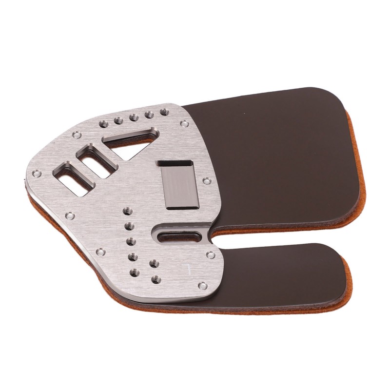 Leather Archery Finger Tab Protect Guard Recurve Bow Protector Shooting