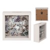 makio White Money Box - Travel Fund (15 x 15