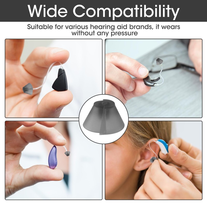 14 Pack Tulip Hearing Aid Domes Replacement Compatible with GN