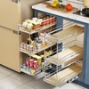 Hausvita 3-Tier Pull Out Cabinet Organizer Spice Rack for Narrow