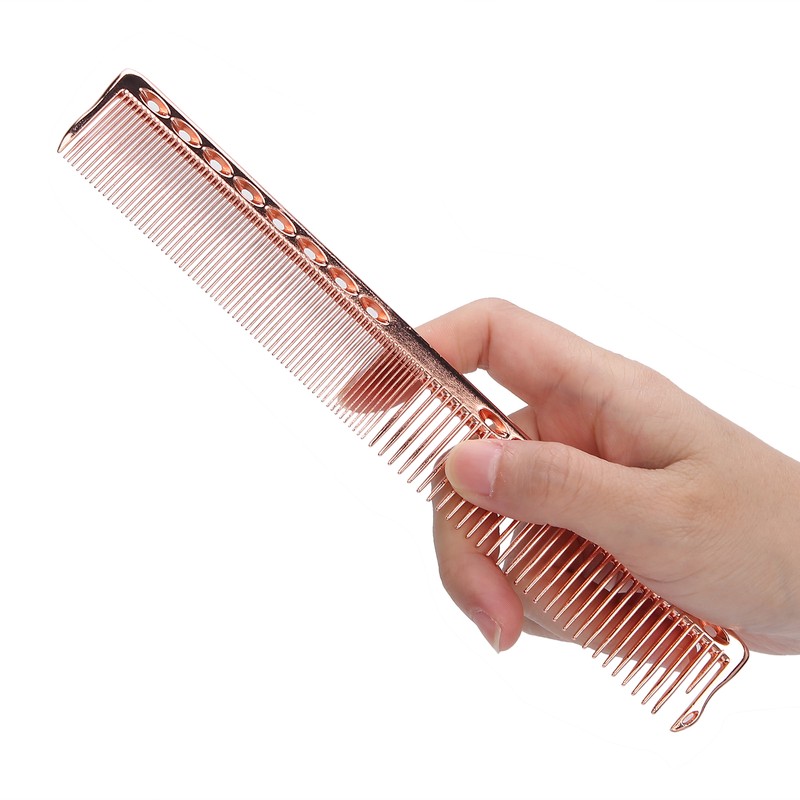 3pcs Space Aluminum Comb Set AntiStatic Wide Fine Tooth Hair