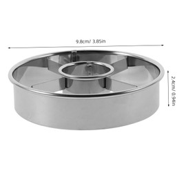DECHOUS Round Doughnut Cutter Reusable Stainless Steel Baking Mold for DIY Creative Doughnuts for Home Professional Use Easy to Demold Design