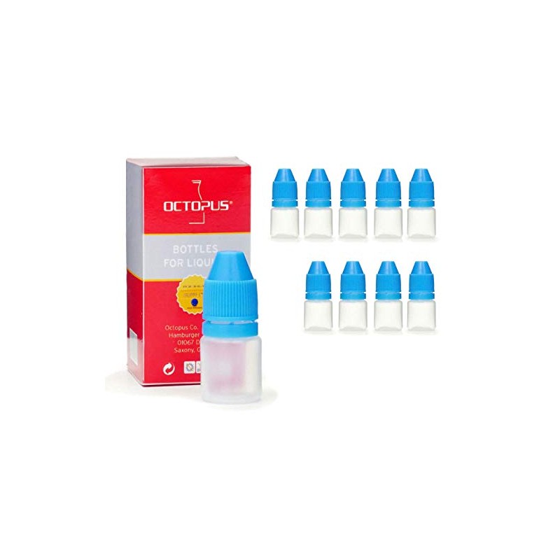 Octopus 10 x 3 ml mini dropper bottles for colors,