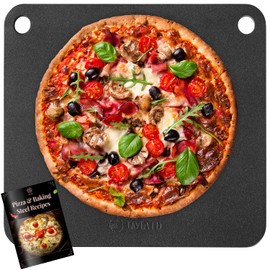 UMAID Pizza Steel for Oven & Grill 16" x 13.4" Includes 15-Recipe Booklet - Alternative to Pizza Stone & Pizza Pan, High Heat Conductivity for Perfect Pizza & Bread, Baking Steel Gift for Pizza Lovers