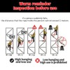 Full Body Safety Harness Fall Protection Kit with Dorsal D-Ring,