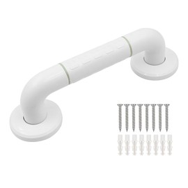 Sarini Bath Grab Rails with Anti-Slip Grip and Safety Luminous Circles, Bath Handle, Towel Holder with Stainless Steel Inner Tube, for Elderly, Inconvenient People