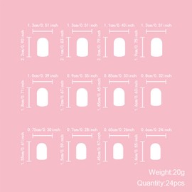 Thick forest Uñas Cuadradas Cortas De Verano - Uñas Francesas De Gel Suave Con Cobertura Total, 24 Uñas Postizas Reutilizables, Brillantes Y Coloridas Con Pegamento.