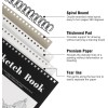 Prudiut 1 Pack /100 Sheets Sketch Book, 8.5 x11 Inch