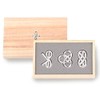 Nousaku Chopsticks Rest - Knotted - 3 Pieces (100% Tin) e00137