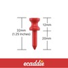 ECADDIE Red Castle Bamboo Golf Tees 32mm (50 pack) -