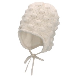 Sterntaler Girls' GOTS Knitted Hat Wösri Lankachen Hat, ecru