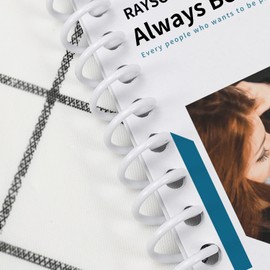 Rayson SR3143W Spiral Binding Coil 9/16inch White Coil bindings Ring 14.3mm 3:1 Pitch 100/Box