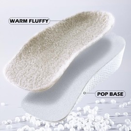 JADE KIT Height Increase Insoles for Women - 1IN Winter- Foot Arch Contour Shoes Lifts for Women Orthopedic Heel Lift Cushion Gel Leg Discrepancy Balancer, Women's Size 8-10 (Female-M)