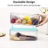 JessLab Makeup Brush Holder Organizer, Clear Makeup Sponges Organizer,Cosmetic Storage