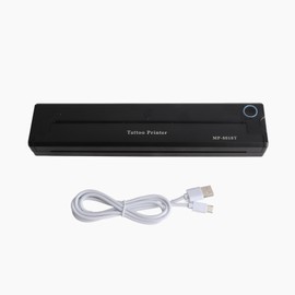 Tattoo Printer Machine Mini 2000mAh Wireless Thermal Tattoo Stencil Printer for Tattooist Black