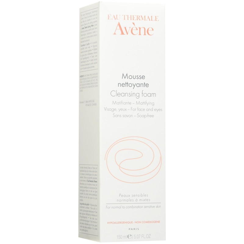 Avene Rich Cleansing Foam for Firming Pores for Face and