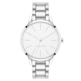 Nine West Women's Genuine Crystal Accented Bracelet Watch