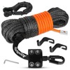 Aomifunny Synthetic Winch Rope,1/4" x 50 ft 10000Lbs Winch Rope
