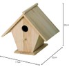 Artemio Birdhouse, Beige, 22 x 17 x 22 cm