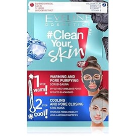 Eveline Cosmetics Cleanse your skin exfoliating sauna + Crio mask 2 x 5 ml, 10 ml