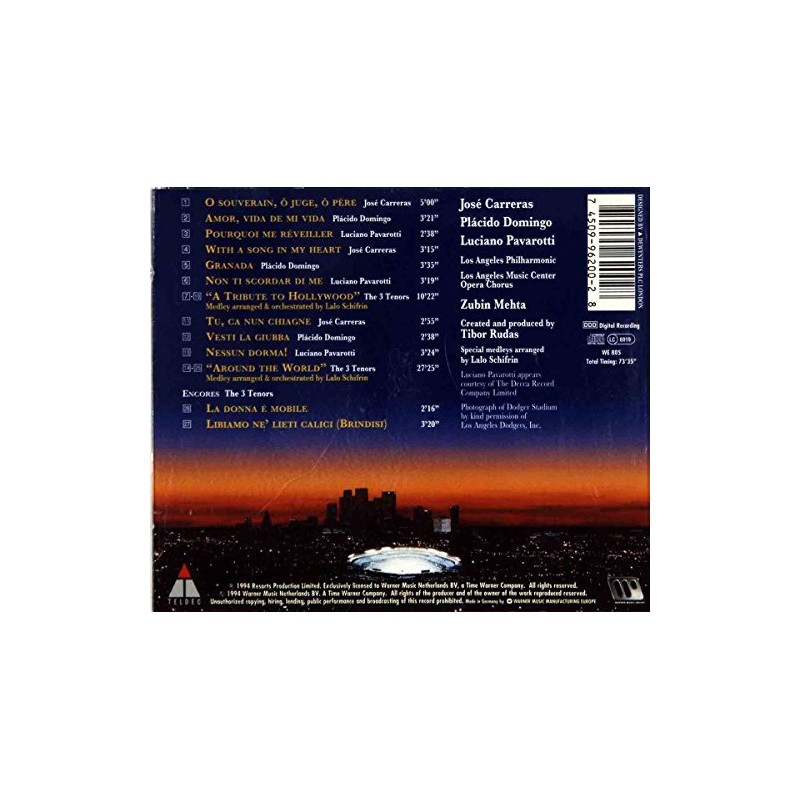 The 3 Tenors In Concert 1994-CD