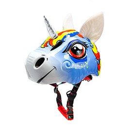Toddler Helmet Unicorn Bike Helmet for Girls with Taillight 3D Unicorn CPSC and CPSIA Safety Certified for 3-10 Years Easily Adjuastable and Multi-Sport,Skateboard Skating Scooter Helmet