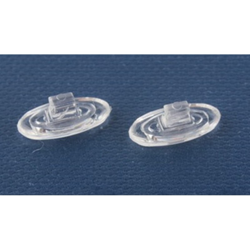 HeCheng Clear Rubber Silicon Clip On Type Nose Pads Pieces