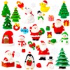 Bbiamsleep 40 Pcs Mini Christmas Figures Christmas Miniature Ornaments Mini