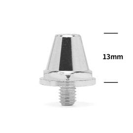 Amagogo 12Pcs Football Boot Studs Rugby Shoes Studs Stable Turf Thread Screw 5mm Dia Replacement Spikes Soccer Studs for Competition, 13mm 15mm