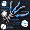 SPEEDWOX 2PCS Long Reach Needle Nose Pliers Set Long Nose