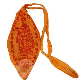 IS4A Gaumukhi Jap Mala Bag (Hare Rama Hare Krishna Design) Indian Handicraft Cotton Gomukhi Japa Mala Chanting Bag, Prayer Beads Mala Japa Jholi for Mantra Jap, Japa Meditation & Yoga Jaap Prayer Bag