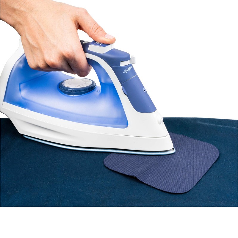 SINGER 00086 5-Inch by 5-Inch Dark Assorted Iron On Patches,